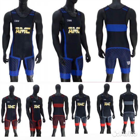 Борцовское трико AMC UWW United World Wrestling