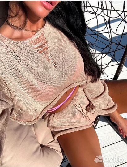 Летний вязанный костюм