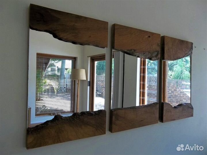 Зеркала в рамке из карагача