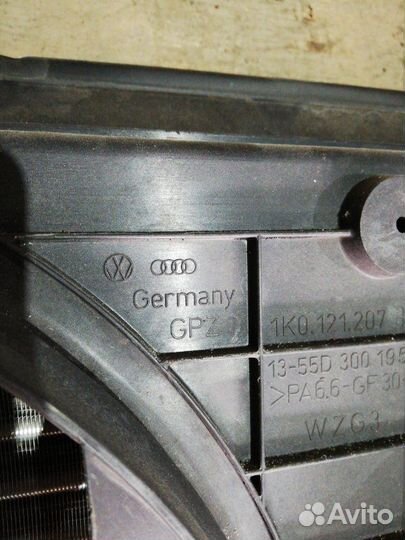 Диффузор Volkswagen Passat B7 caxa 2012