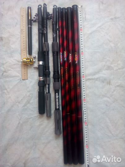 Удилище mikado. Princess. + спиннинг окума(okuma)