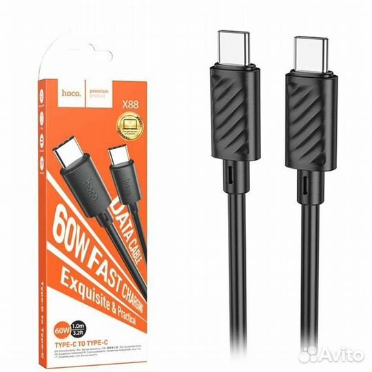 Кабель Hoco X88 60W Type-C-Type-C 1 м