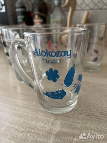 Кружка стеклянная для горячих напитков