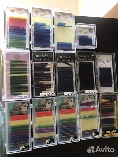Ресницы для наращивания enigma lovely цветные