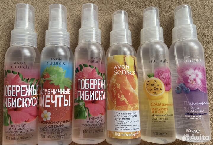 Освежающие лосьон-спреи для тела Avon 100 мл