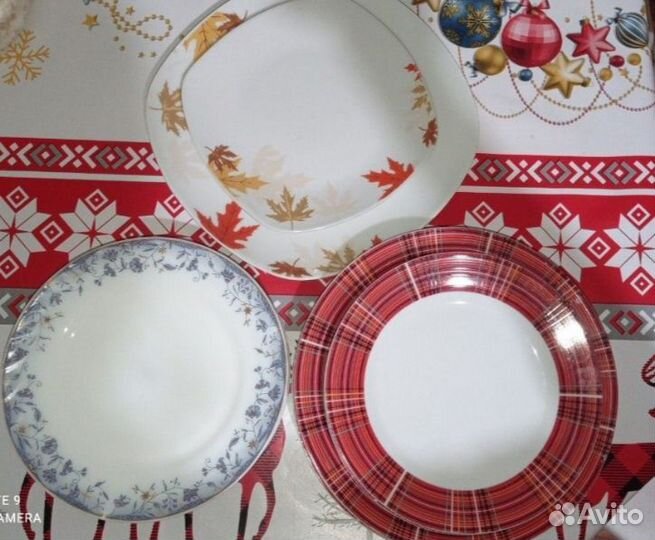 Тарелки новогодние бу