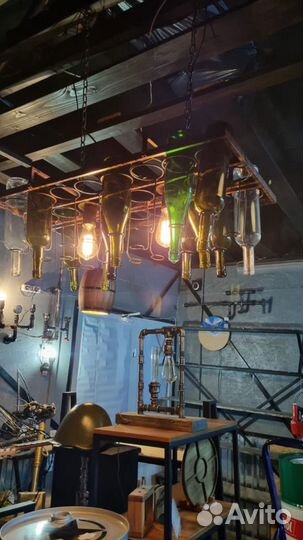 Винтажная люстра Loft&Сталь