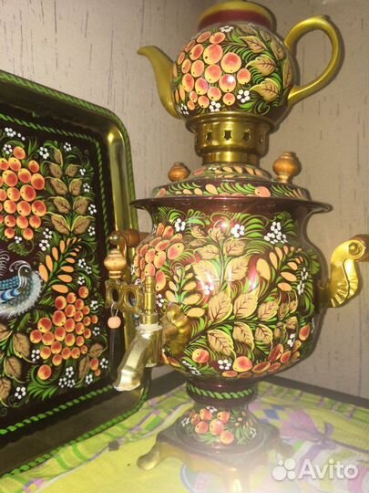 Самовар заварник и капельник