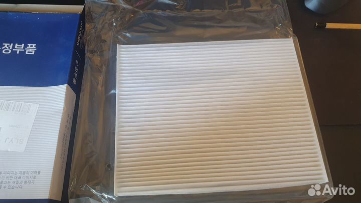 Новый воздушный фильр салона accent, rio