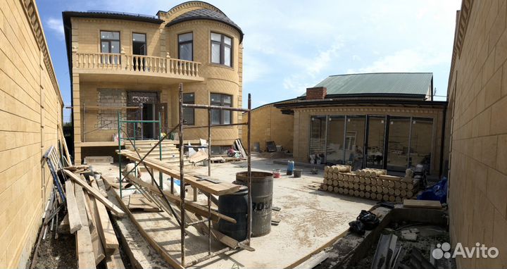 Облицовка дагестанским камнем