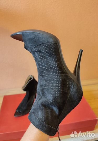 Ботильоны натуральная замша