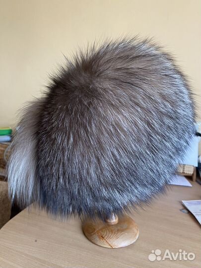 Шапка из чернобурки женская