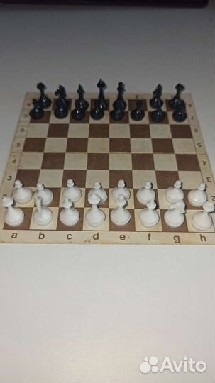 Набор для игр СССР шахматы шашки домино кости