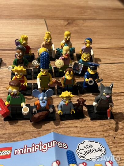 Фигурки lego simpsons minifigures 1 и 2 серия