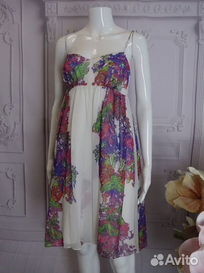 Halston heritage шелковое платье оригинал новое