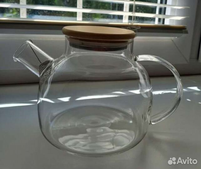 Заварочный стеклянный чайник Бочонок 900 мл