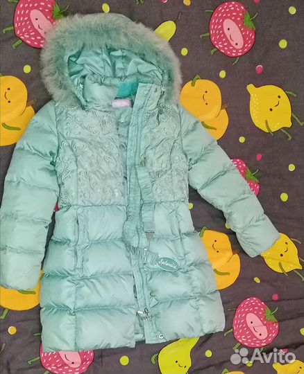 Пуховик 140 на девочку
