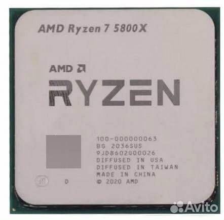 Процессор AMD Ryzen 7 5800X BOX 100-100000063WOF