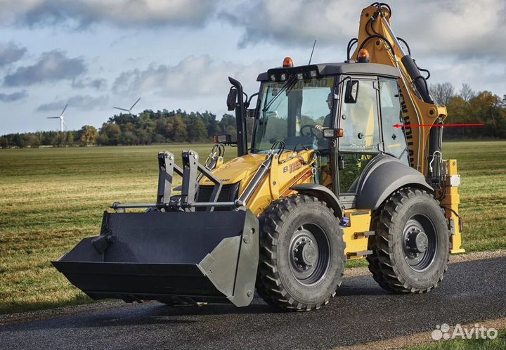 Стекло за дверью левое для погрузчика New Holland
