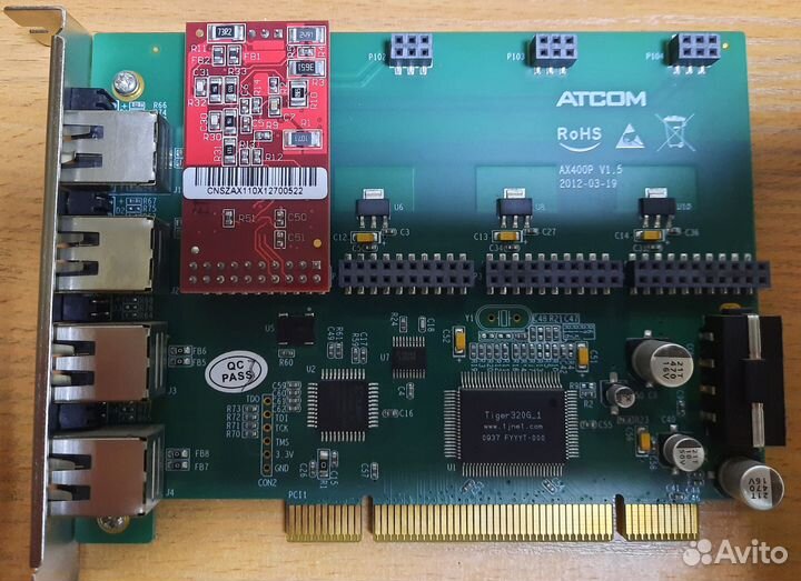 Плата atcom AX400P с модулем AX110X