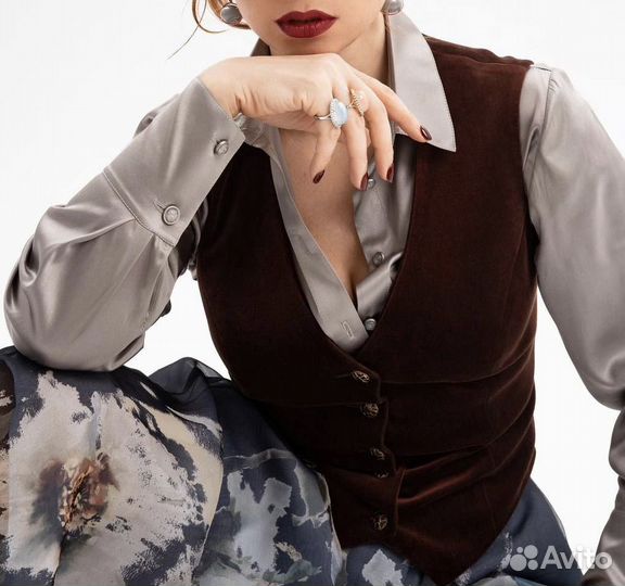 Ткань отрез бархата от Ermenegildo Zegna 70 см