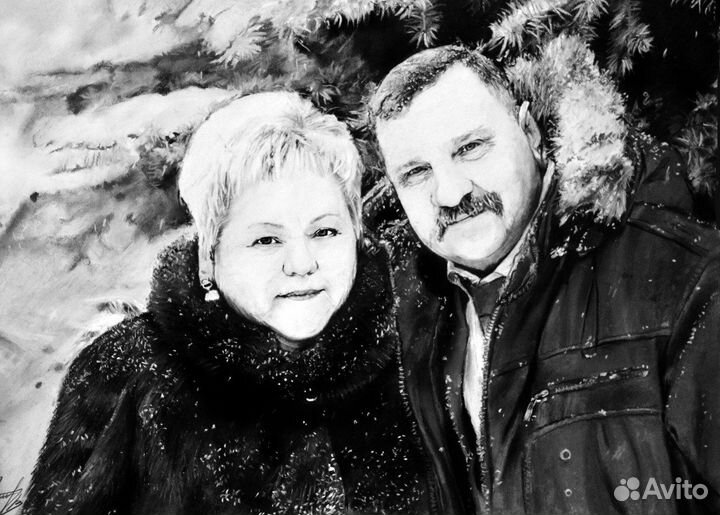 Портреты и шаржи. Художник. Картина маслом