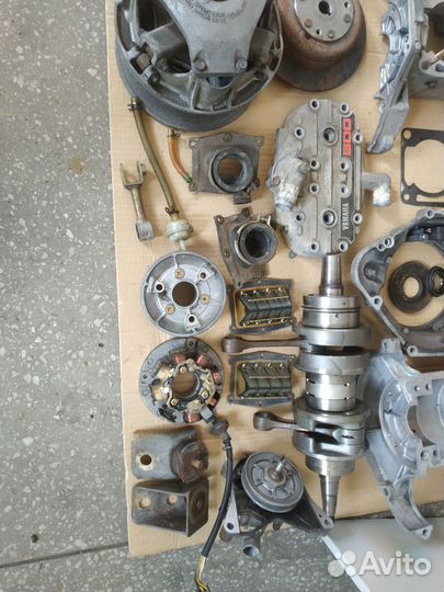 Двигатель в разборе Yamaha v-max 600 снегоход