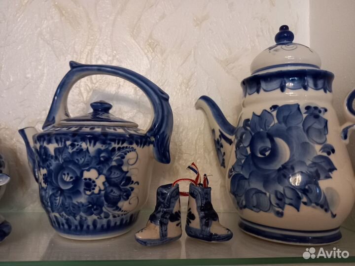 Фарфоровая посуда гжель