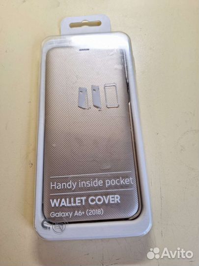 Чехол для самсунг гелакси а6+, золотой