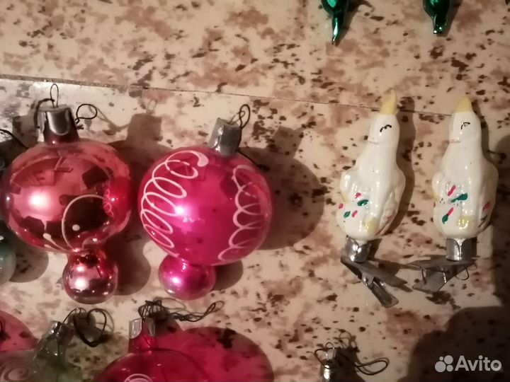 Елочные игрушки СССР советские прищепки