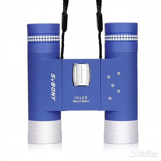 Бинокль детский svbony 10x25 голубой