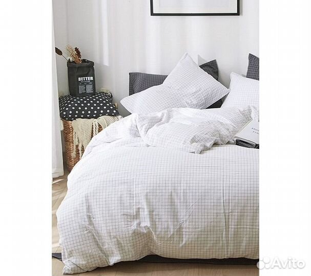 Постельное белье GoodNight Wash Cotton 2 сп. с евр