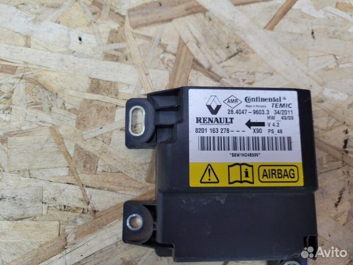 Блок AIR BAG Renault Sandero