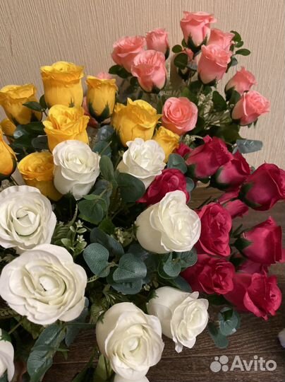 Букеты искусственных роз