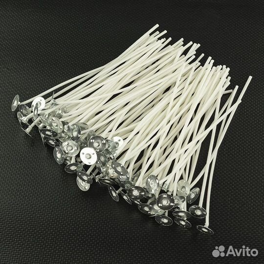 25 шт. Фитиль вощеный D3 мм 10 см