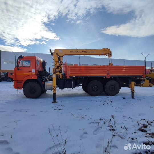 Бортовой грузовик КАМАЗ 43118-50 с КМУ Soosan, 2022