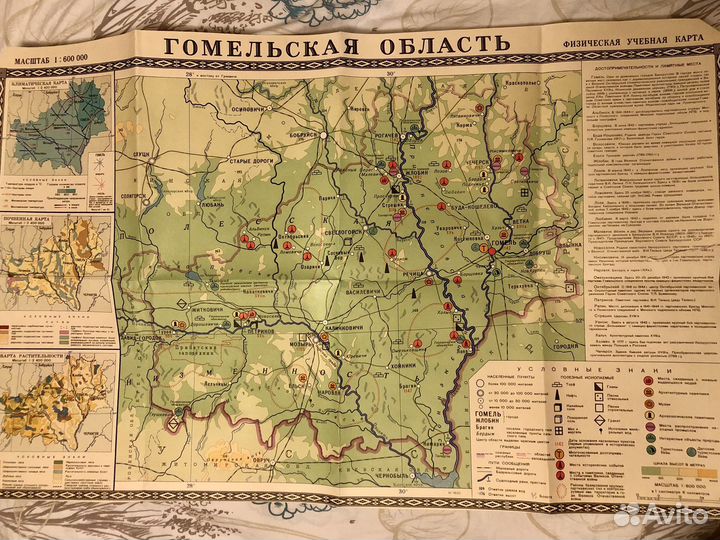 Карта гомельской области