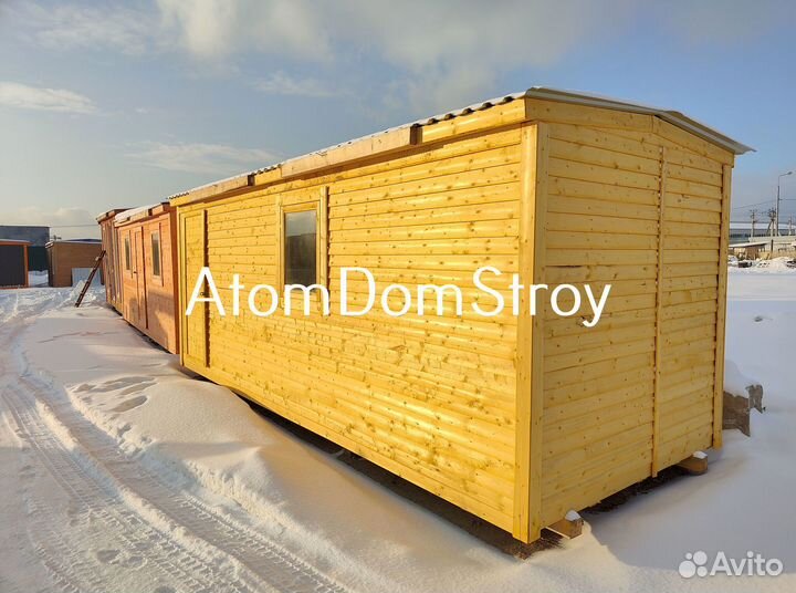 Бытовка деревянная утепленная с электрикой