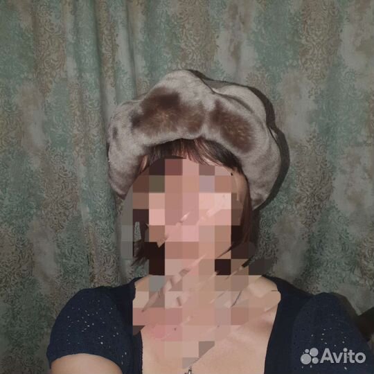 Берет женский мутон