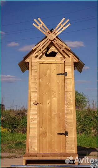 Дачный туалет деревянный GAR208