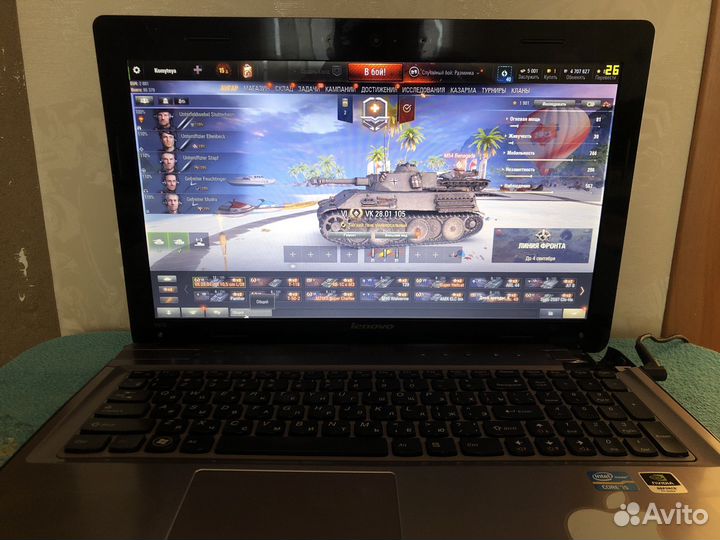 Lenovo y570 I7 SSD 128 HDD 320 8gb(1600) 5ггц