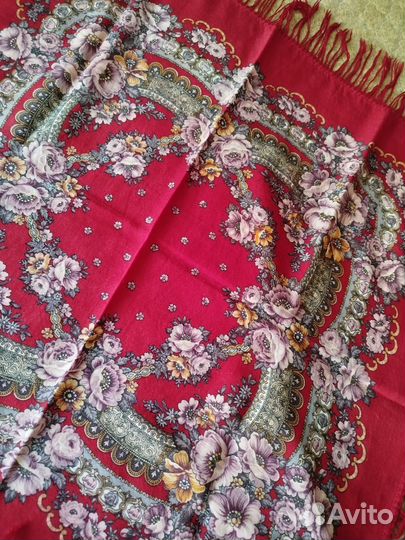 Павловопосадский платок шерсть 100