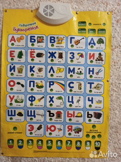 Говорящая азбука плакат