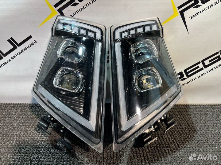 Фара volvo FH LED, черная комплект (правая+левая)