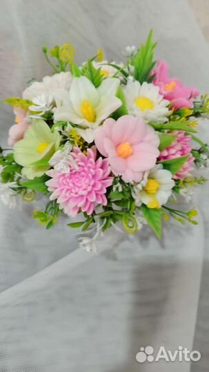 Букет цветов из мыла, букеты которые не вянут