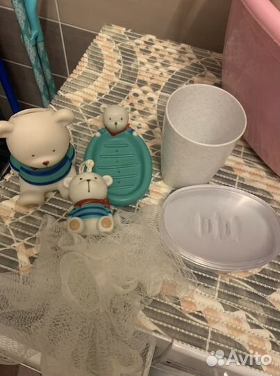 Детский набор для ванной, мыльница стаканчик