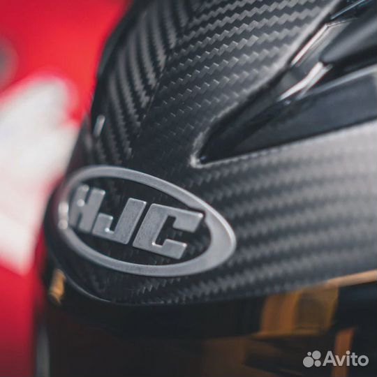 Мотошлем HJC F70 carbon semi flat carbon