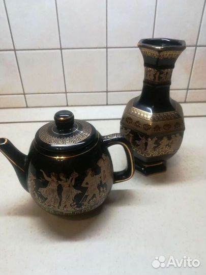 Набор кофейный, чайник, бокалы