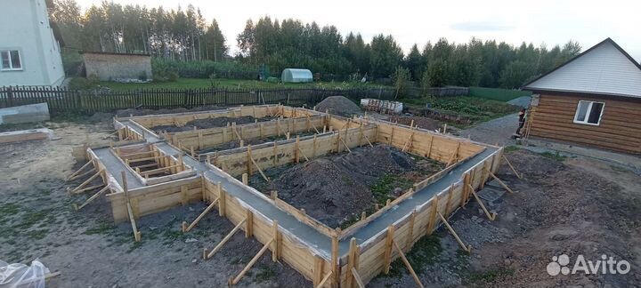 Заливка фундамента любой сложности