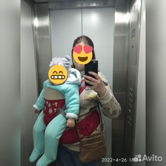 Эргорюкзак / хипсит / слинг / рюкзак кенгуру